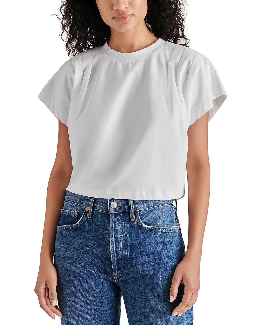 STEVE MADDEN Noah Pleated Tee MSRP $49