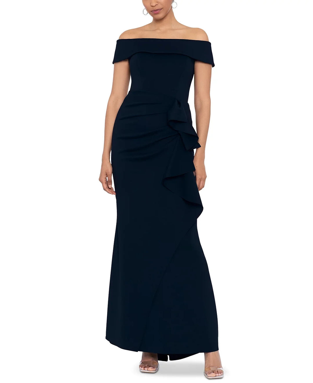 XSCAPE Off-The-Shoulder Gown MSRP $259