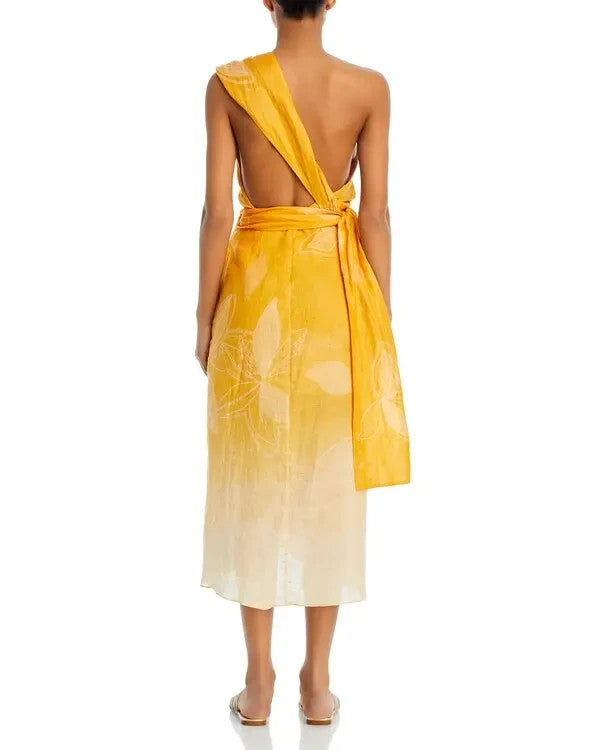 Juan De Dios Eva Linen MIDI Dress MSRP $495