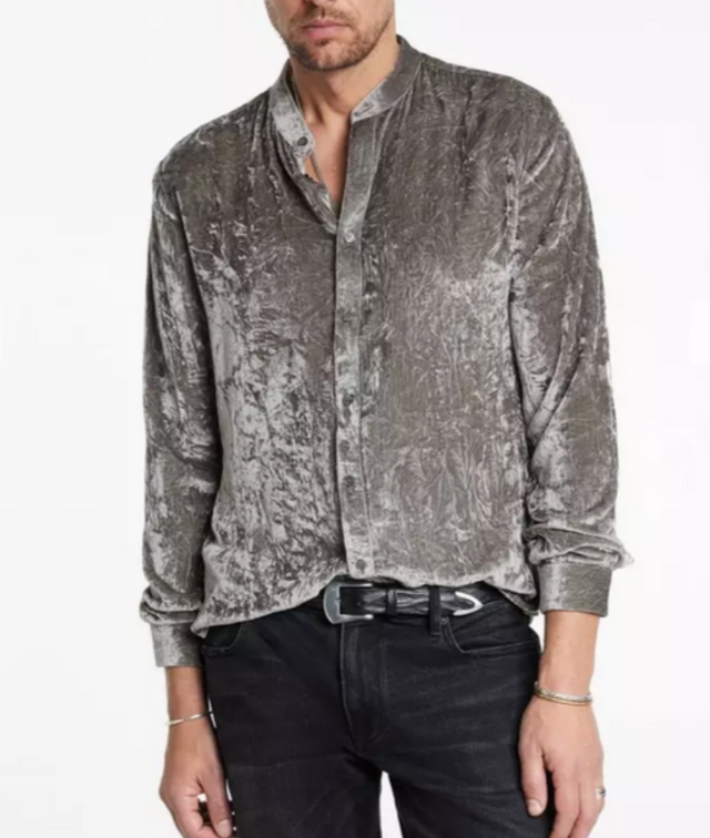 John Varvatos Vigo Velvet Shirt MSRP $528