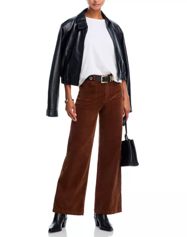 PAIGE Anessa Corduroy High Rise Jeans MSRP $259