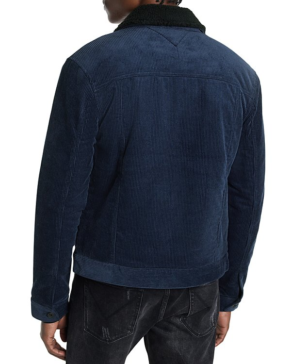 John Varvatos Sawyer Cotton Corduroy Sherpa Fleece Trucker Jacket MSRP $498
