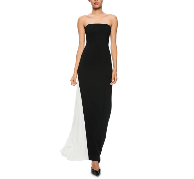 Alice and Olivia Retha Strapless Maxi Dress MSRP $595