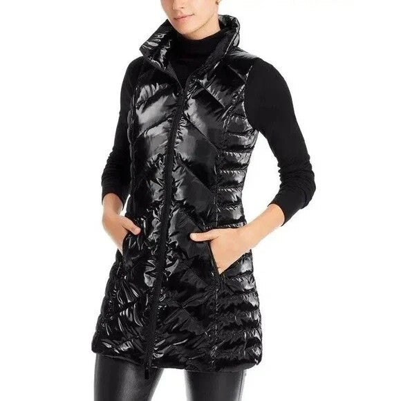 Anorak Down Chevron Quilted Vest MSRP $180