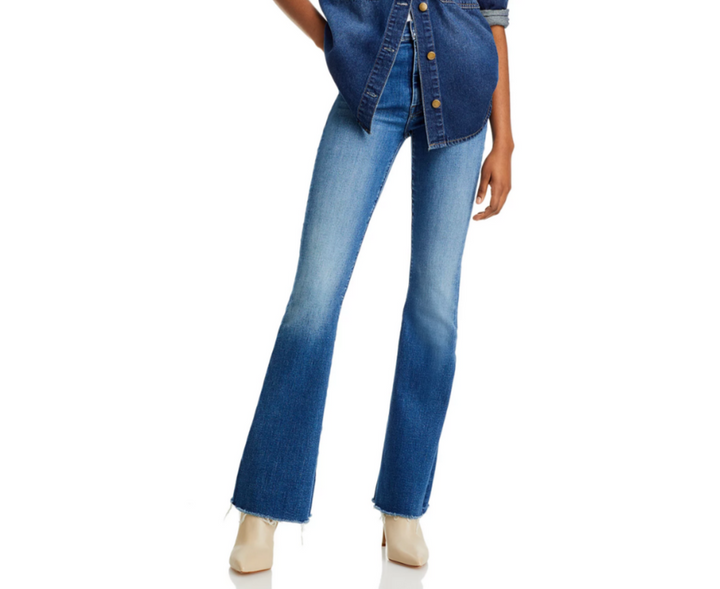 MOTHER The Cruiser Sneak Fray High Rise Jeans MSRP $248