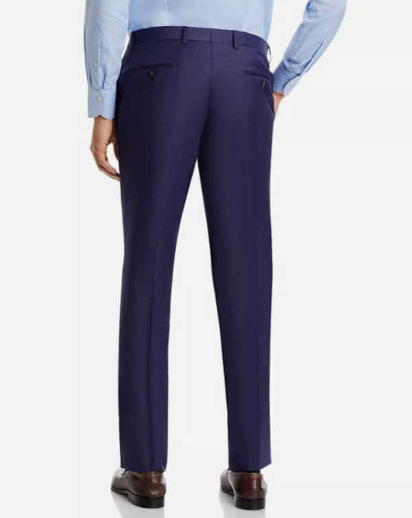 Robert Graham Modern Fit Purple Sharkskin Suit Pants MSRP $258