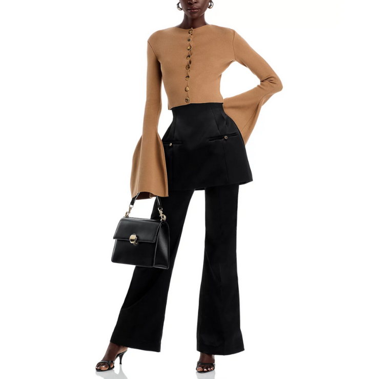 A.W.A.K.E. MODE Layered Skirt Trousers MSRP $1125  # TR 3059