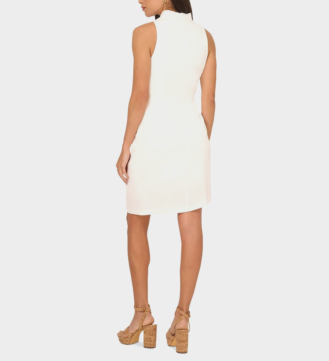 Adrianna by Adrianna Papell Asymmetric Sleeveless Sheath Dress MSRP $139
