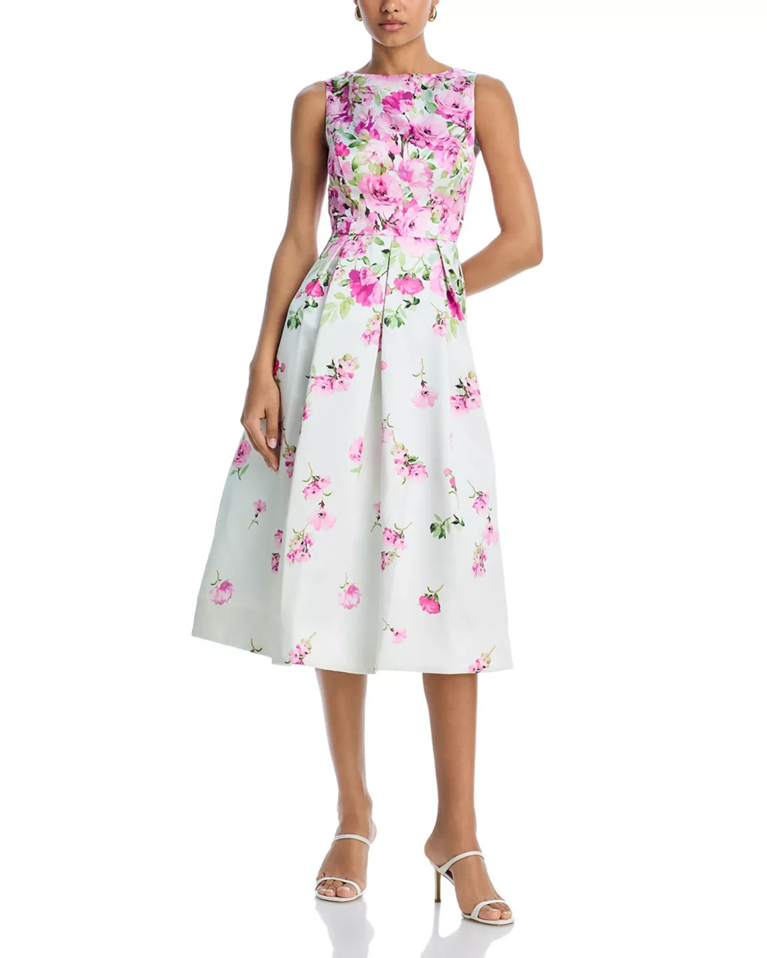 Eliza J Floral Print Mikado Cocktail Dress MSRP $188