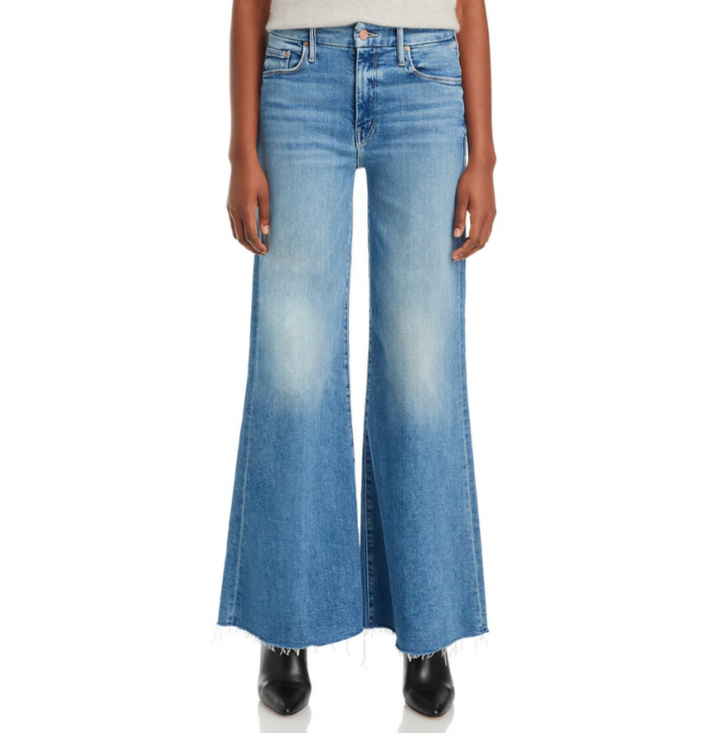 MOTHER The Roller High Rise Wide Leg Jeans MSRP $258