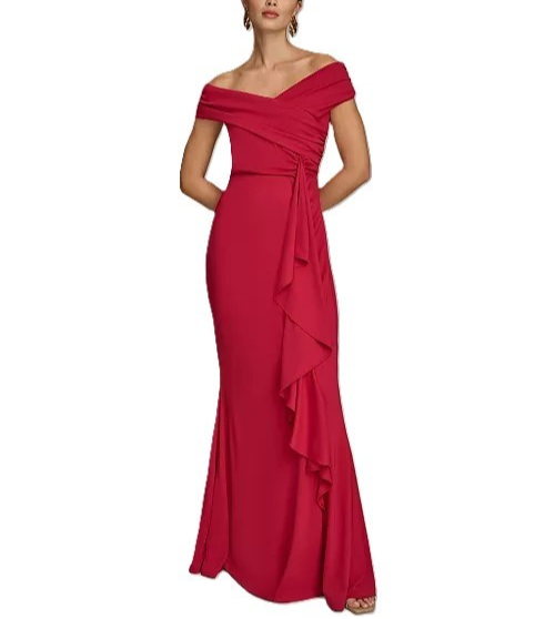 Donna Karan New York Asymmetric Draped Gown MSRP $249