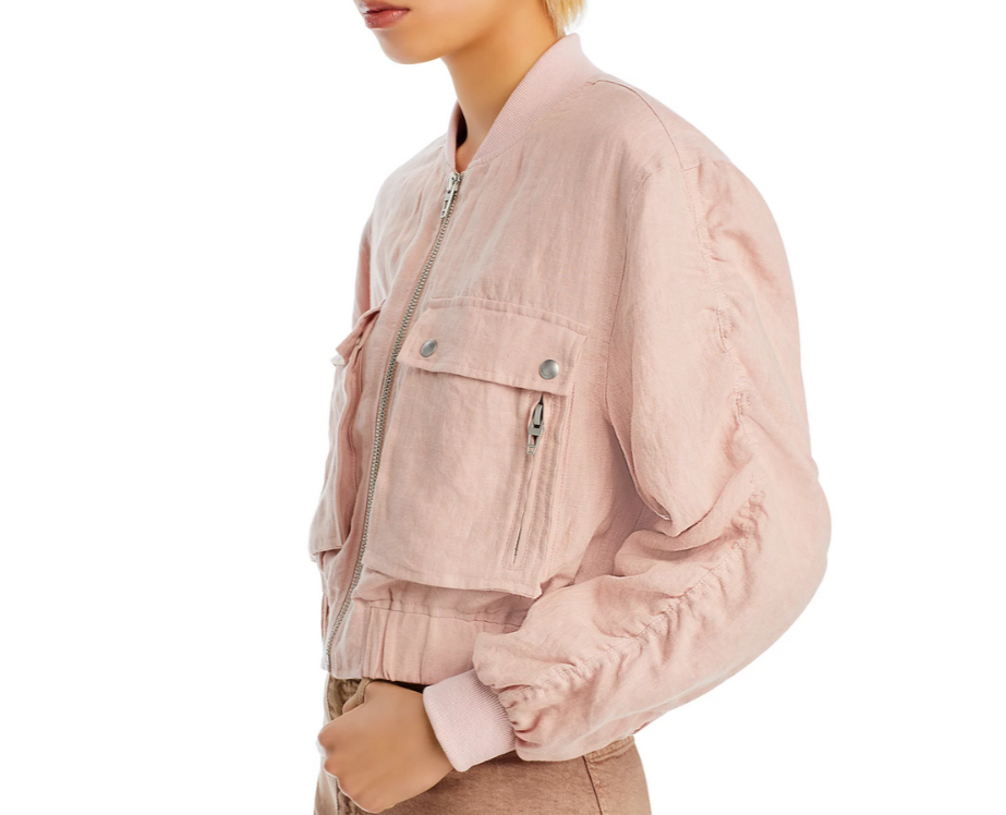 BLANKNYC Cropped Bomber Jacket MSRP $128