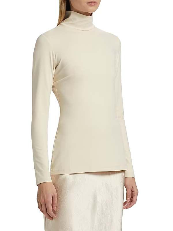 Susana Monaco Fitted Turtleneck Tee MSRP $118