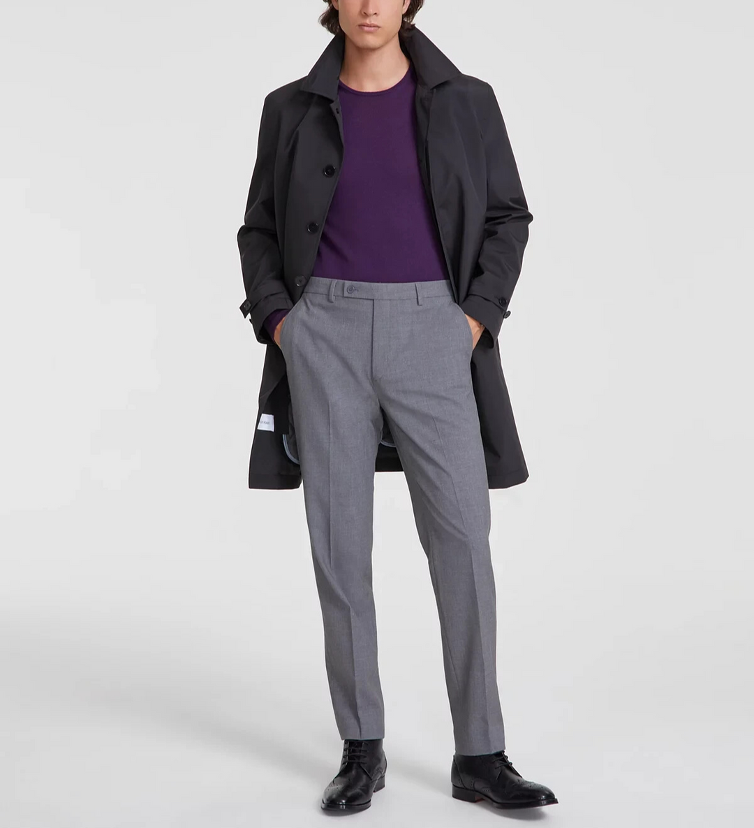 Calvin Klein Men's Slim-Fit Solid Dress Pants MSRP $95