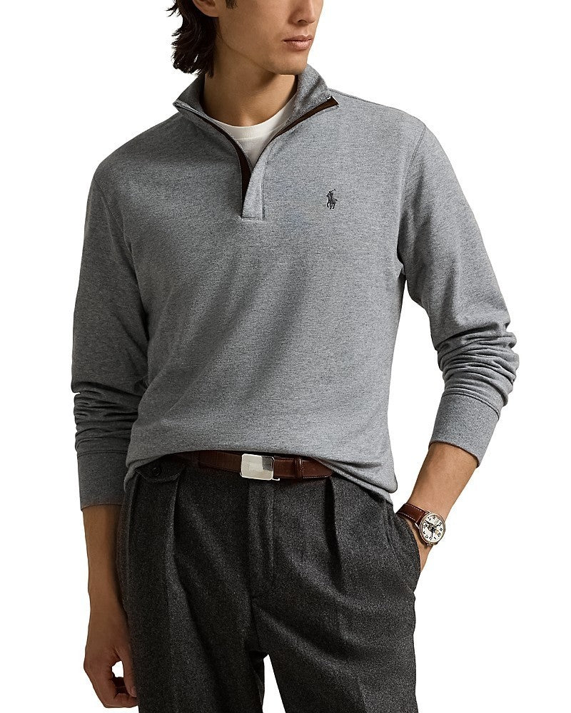 Polo Ralph Lauren Men's Luxury Jersey Quarter-Zip Pullover Sweater MSRP $138