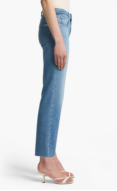 7 For All Mankind Calie Straight Leg Ankle Jeans MSRP $228