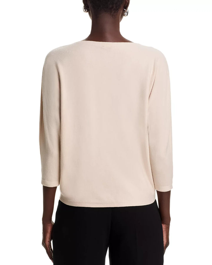 Aaeda Sioni Flower Embroidery Dolman Sleeve Sweater MSRP $128