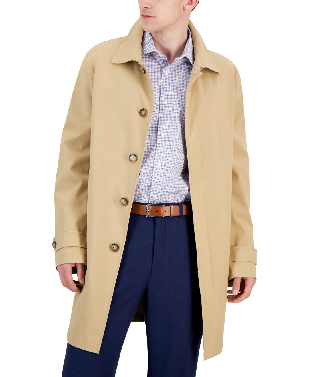 Lauren Ralph Lauren Men's Classic-Fit Solid Raincoat MSRP $ 350