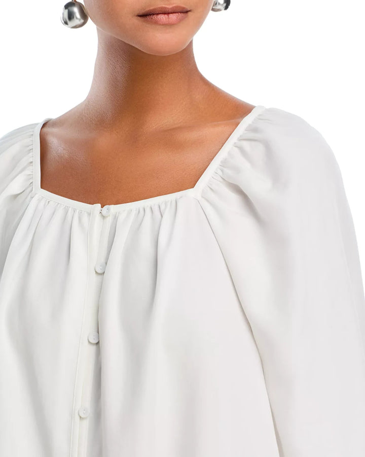 French Connection Balloon Sleeve Top MSRP $ 108
