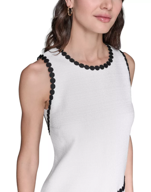 KARL LAGERFELD PARIS Summer Tweed Shift Dress MSRP $148