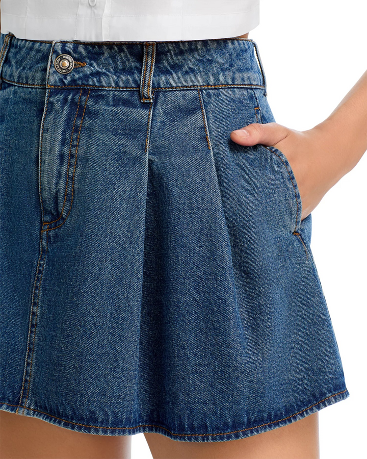 Steve Madden Women's Marlowe Denim Skort MSRP $60