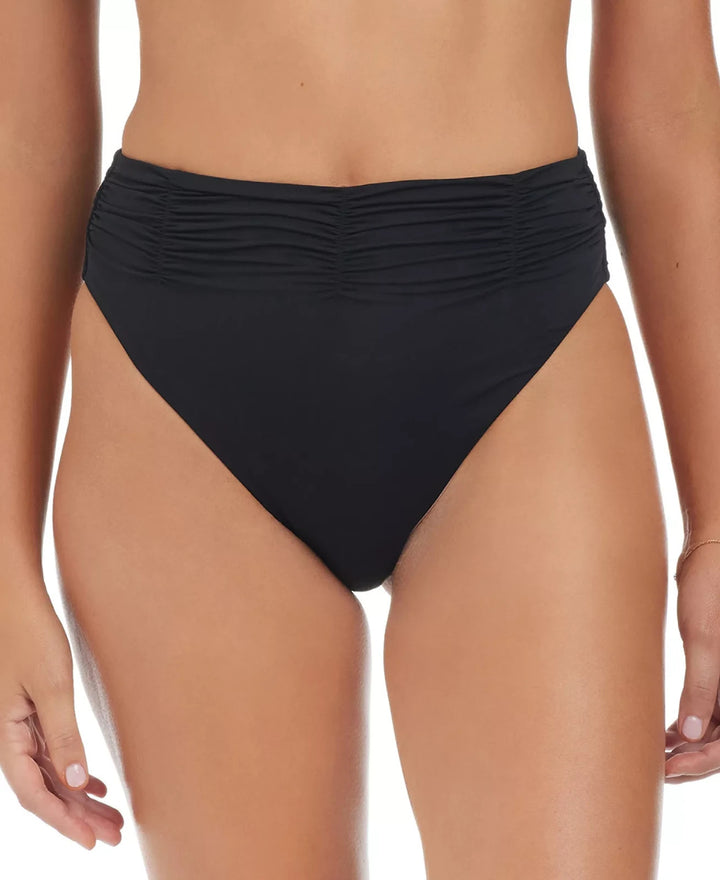 Sanctuary Beach Goddess Excess Shirred-Waist Bikini Bottoms MSRP $55