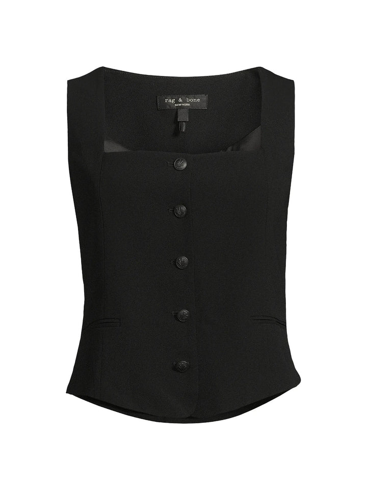 rag & bone Mariana Crepe Vest MSRP $298