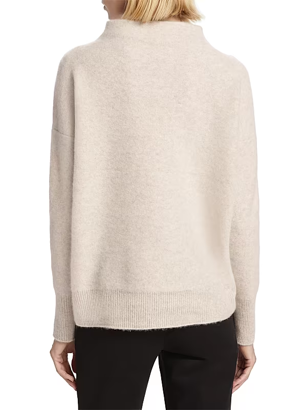 Vince Boiled Cashmere Funnel Neck Sweater MSRP $448