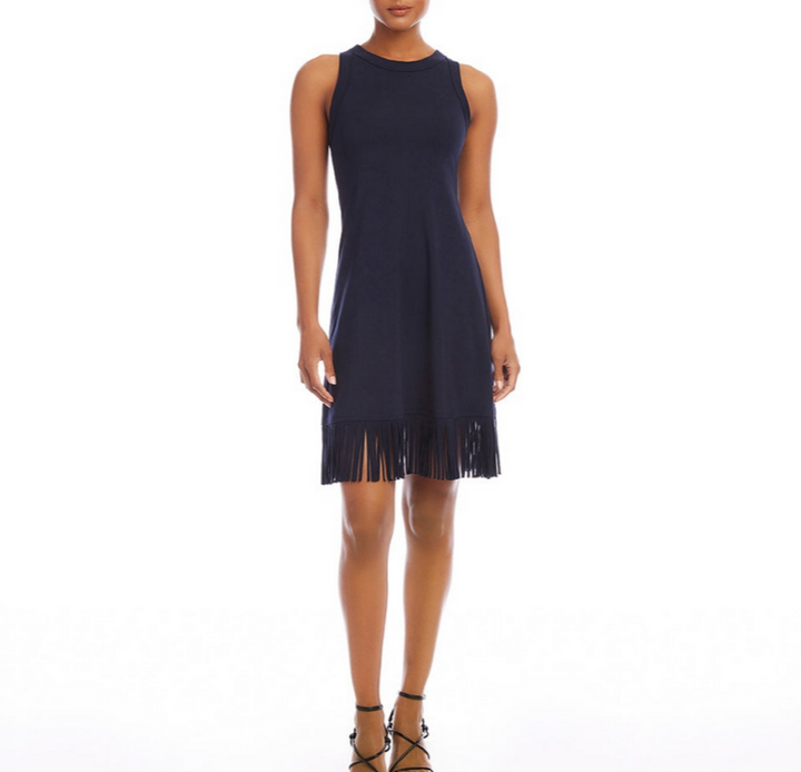 Karen Kane Fringe Hem Dress MSRP $118