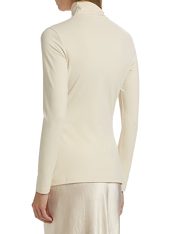 Susana Monaco Fitted Turtleneck Tee MSRP $118