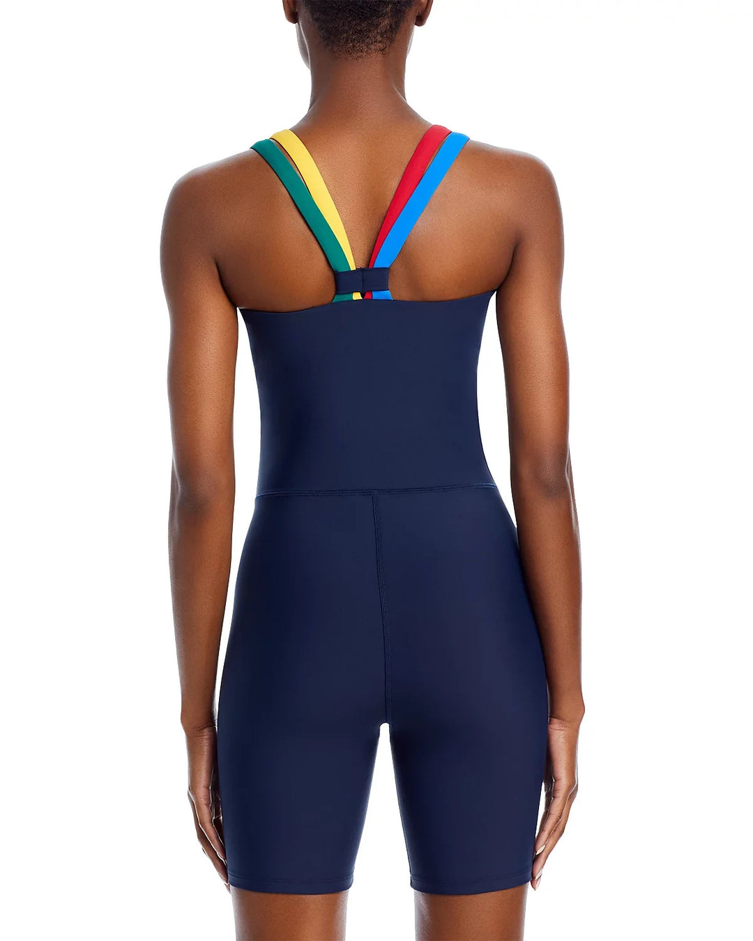AQUA Athletic x Venus Williams Strappy Back 7" Short Unitard MSRP $78