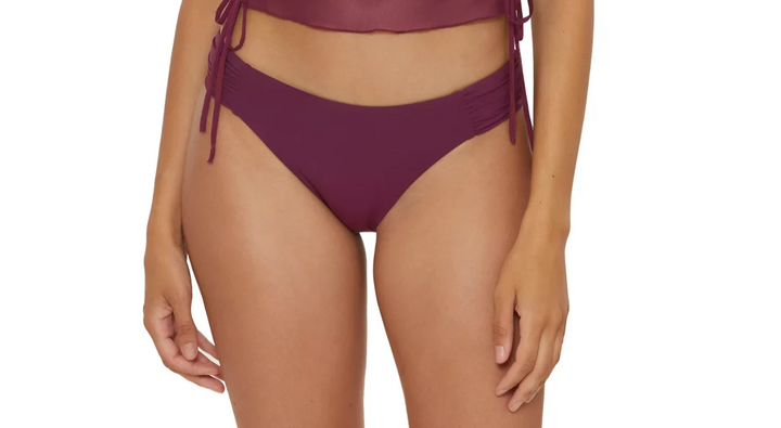 Becca Women's Muse Side-Ruched Bikini Bottoms MSRP $68