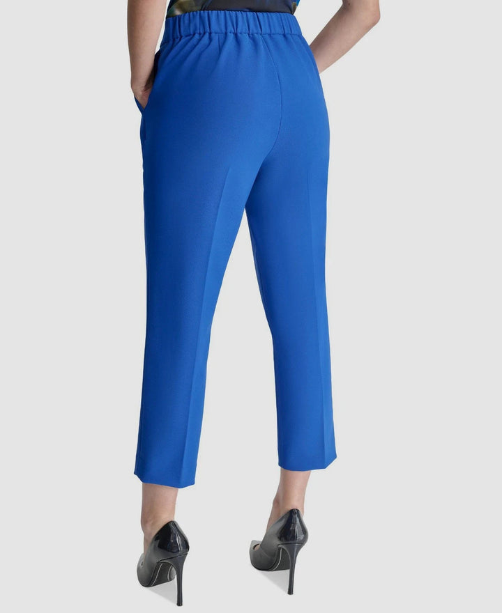 DKNY Women's Mid-Rise Elastic Waist Ankle Pants MSRP $99