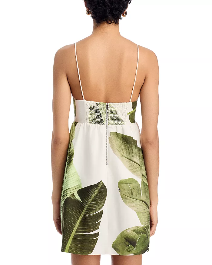 Alice and Olivia Melvina Tie Front Dress  MSRP $395