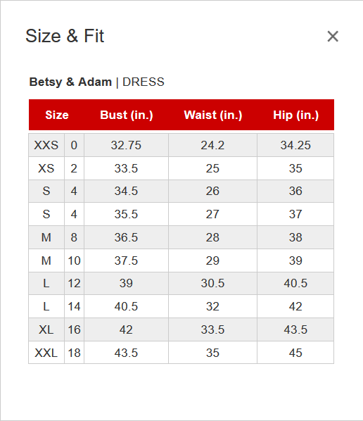 Betsy & Adam Square-Neck Corset Gown MSRP $229