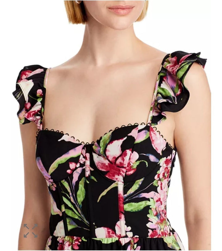 AQUA Corset Midi Dress MSRP $118