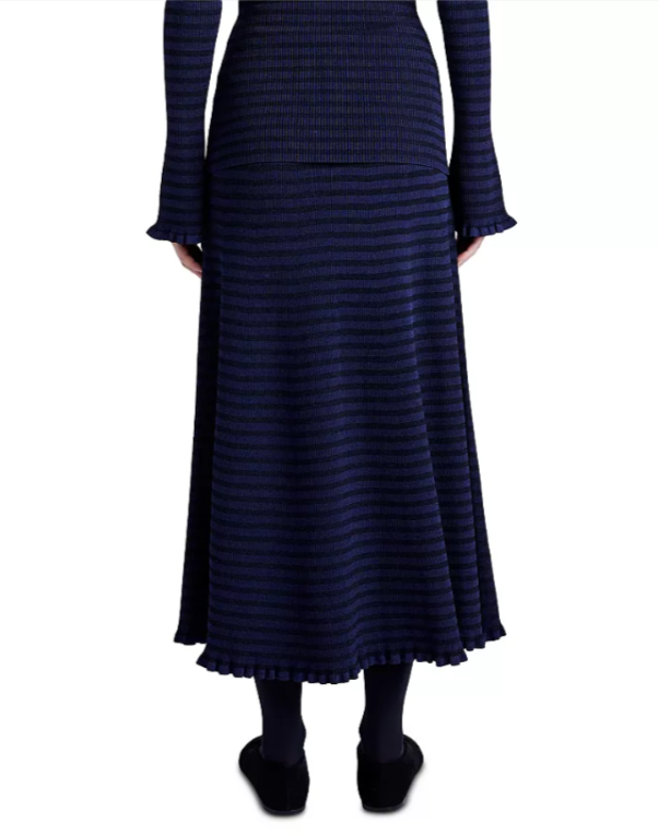 Proenza Schouler White Label Striped Rib Knit Maxi Skirt MSRP $475