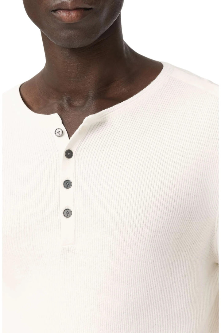 John Varvatos Javis Ribbed Long Sleeve Henley MSRP $268