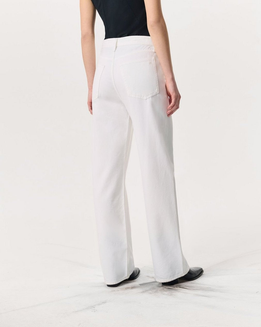 Rag & Bone Featherweight Logan Wide-Leg Jeans MSRP $298