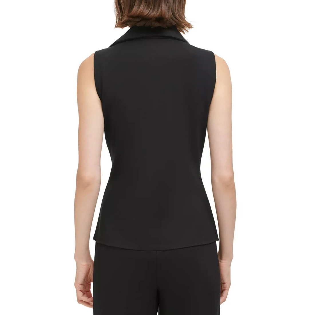 Calvin Klein Women's Sleeveless Twist-Front Top MSRP $69