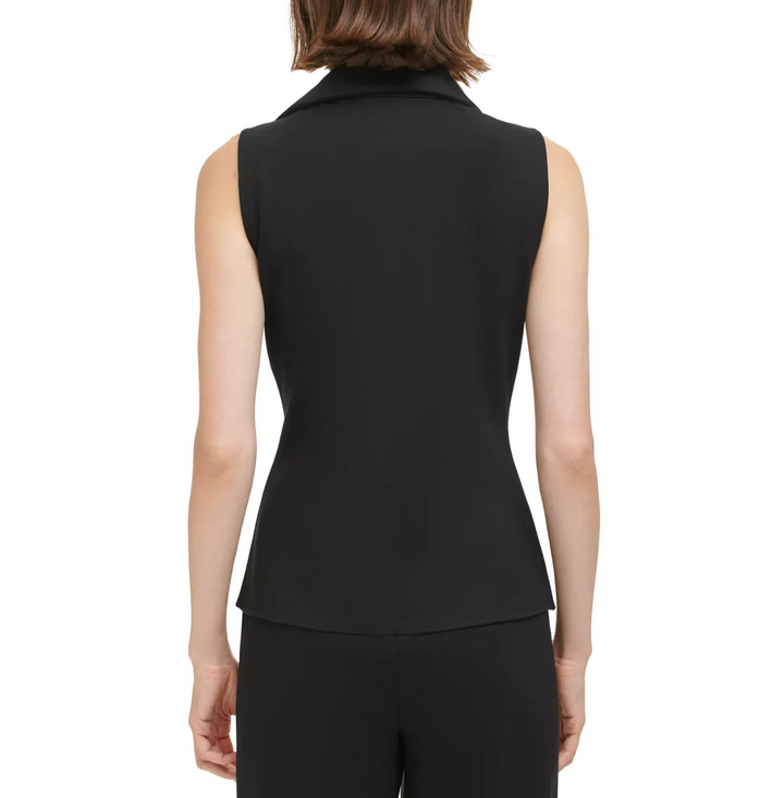Calvin Klein Women's Sleeveless Twist-Front Top MSRP $69