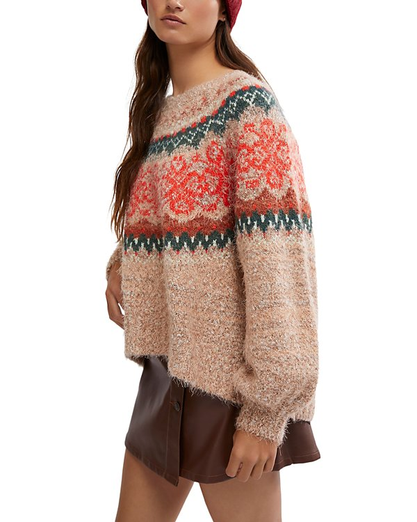 Free People Festive Frost Sweater MSRP $148
