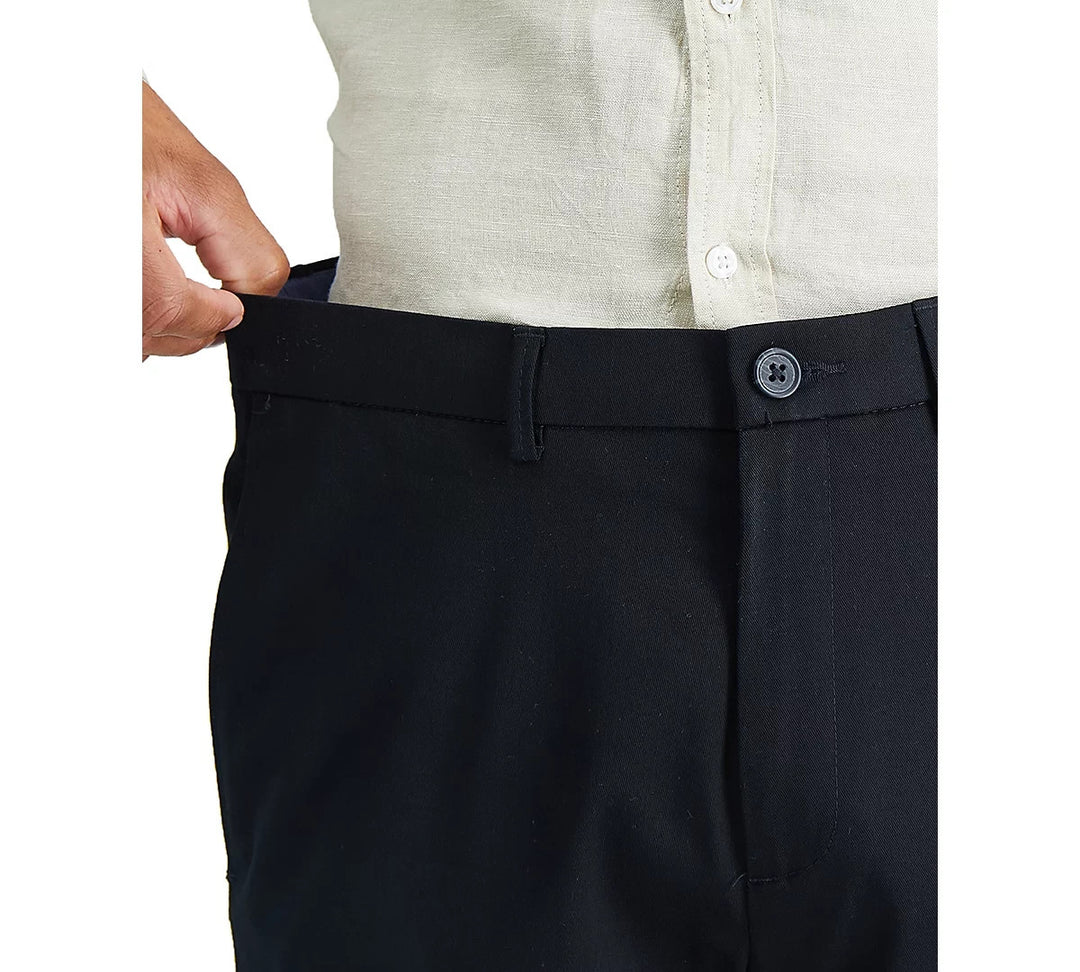 Haggar Premium No Iron Khaki Straight-Fit Stretch Flat-Front Pants MSRP $70