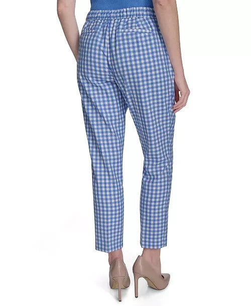Tommy Hilfiger Gingham Sloane Ankle Pants MSRP $109