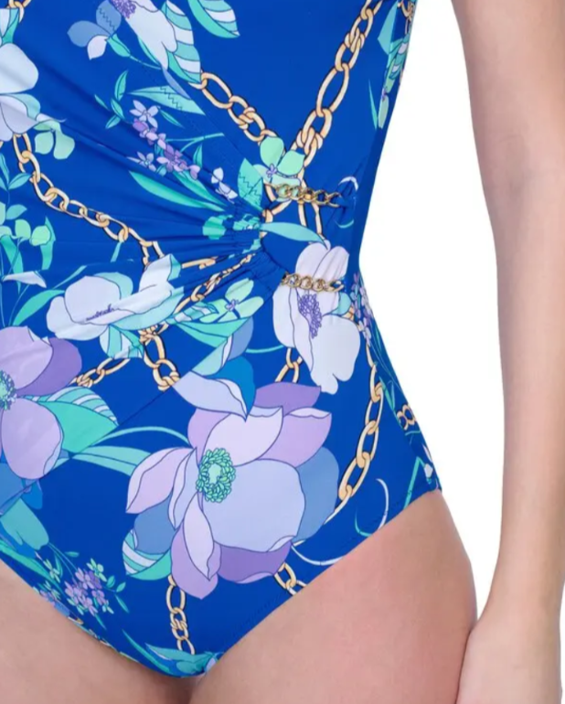 Gottex Memories of Capri Printed One Piece Swimsuit MSRP $154