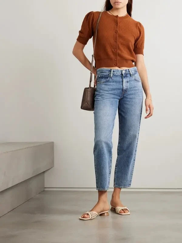 Frame the Cashmere Pointelle Cardigan MSRP $498