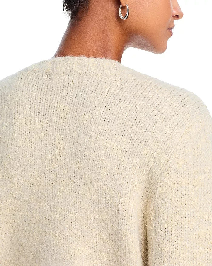 AQUA Iridescent Sequin Crewneck Knit Sweater MSRP $78