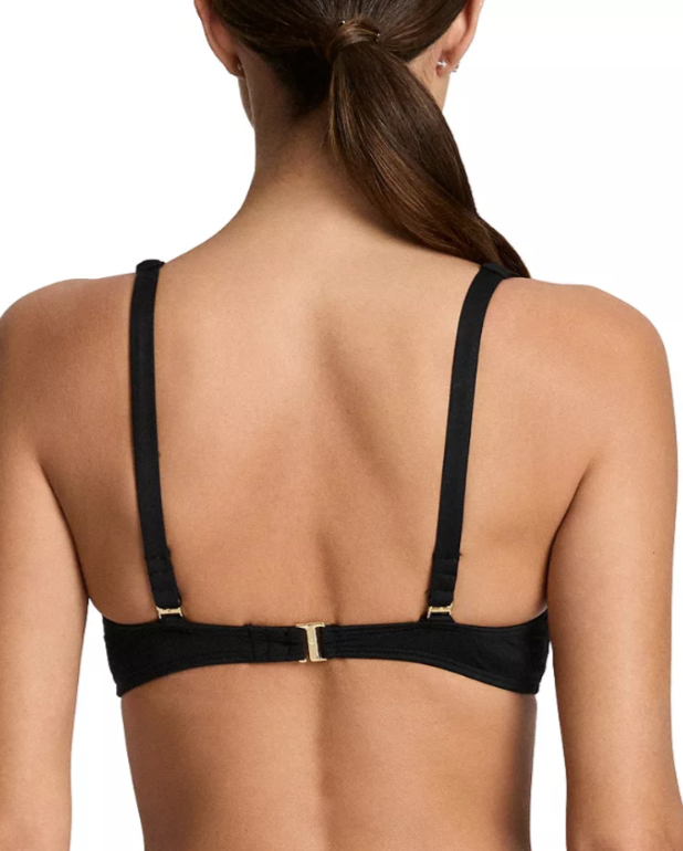 Lauren Ralph Lauren Ring Over The Shoulder Bikini Top MSRP $90