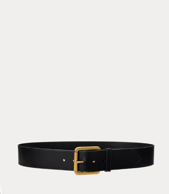 Lauren Ralph Lauren Vachetta Wide Leather Belt MSRP $115
