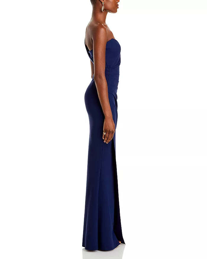 Chiara Boni La Petite Robe Gredel Long One Shoulder Dress MSRP $1090